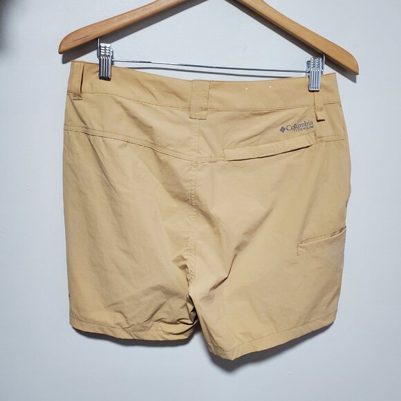 COLUMBIA Summit Valley Hiking Shorts II 5" Titanium Omni-Shield Khaki Women's 10 - Picture 6 of 15